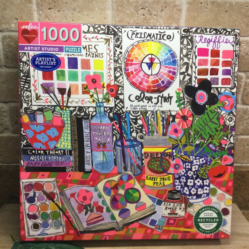 New eeBoo Artist’s Studio Puzzle - 1000 pcs